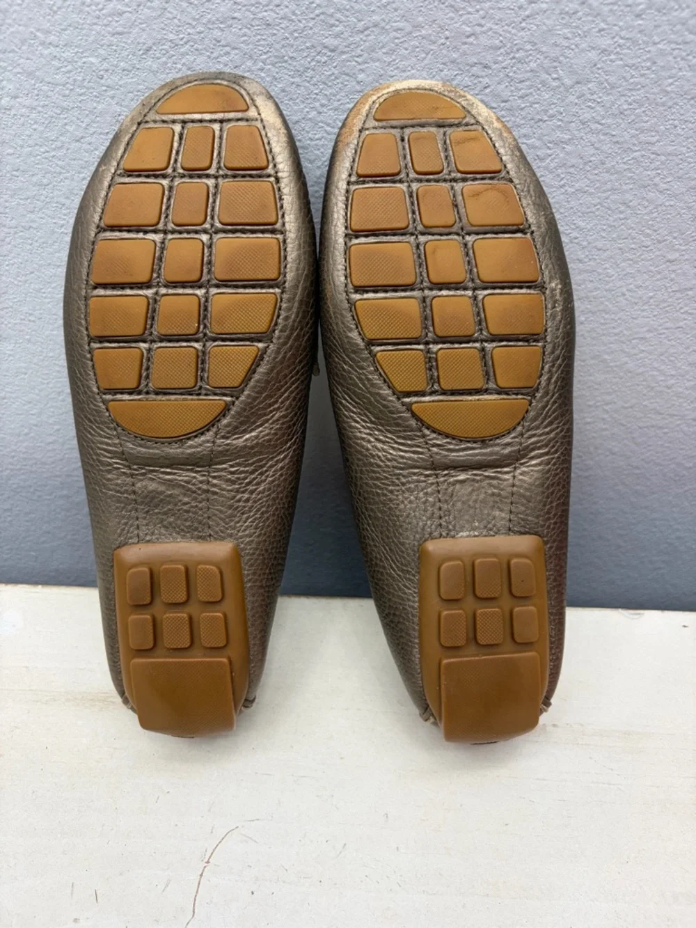 Lauren Ralph Lauren Bronze Leather Loafers Size 6.5
